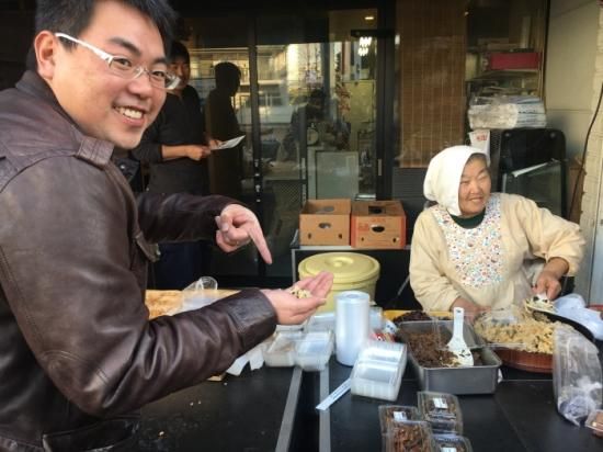 銀座通り　あさりやさん　試食